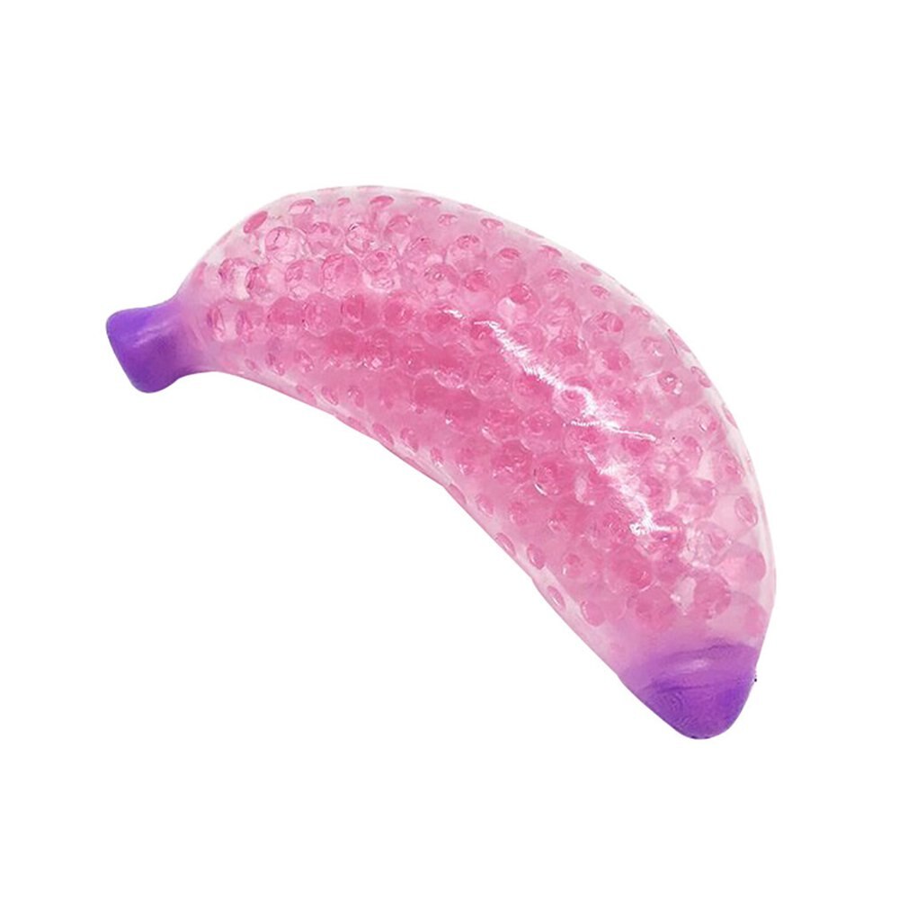 Spongy Banana Beaded Stress Ball Toy