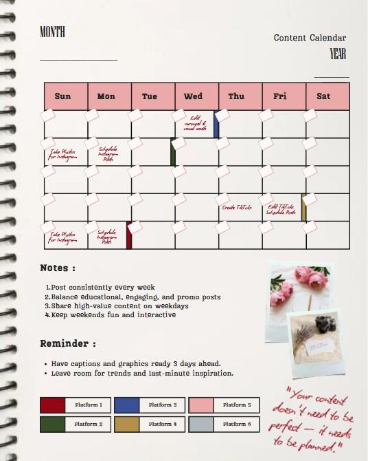 Content Calendar Planner | Social Media Strategy Tool