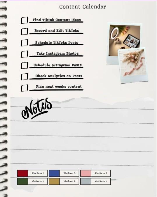 Content Calendar Planner | Social Media Strategy Tool